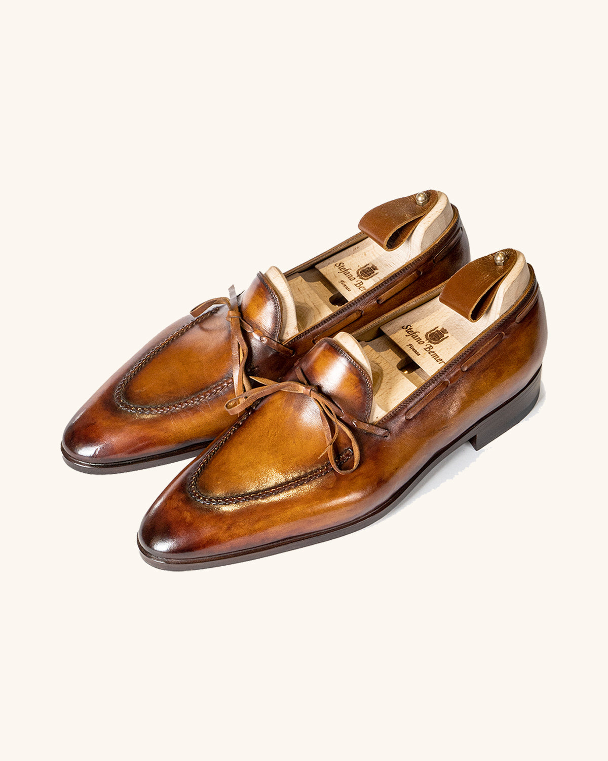Stefano Bemer C1323 The AK loafer uomo cognac canguro