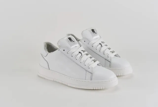 Sandro Barbera B68 Swag sneaker uomo bianco pelle