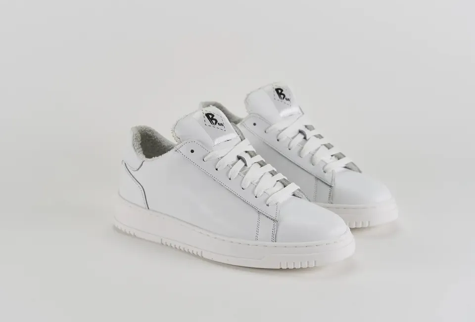 Sandro Barbera B68 Swag sneaker uomo bianco pelle