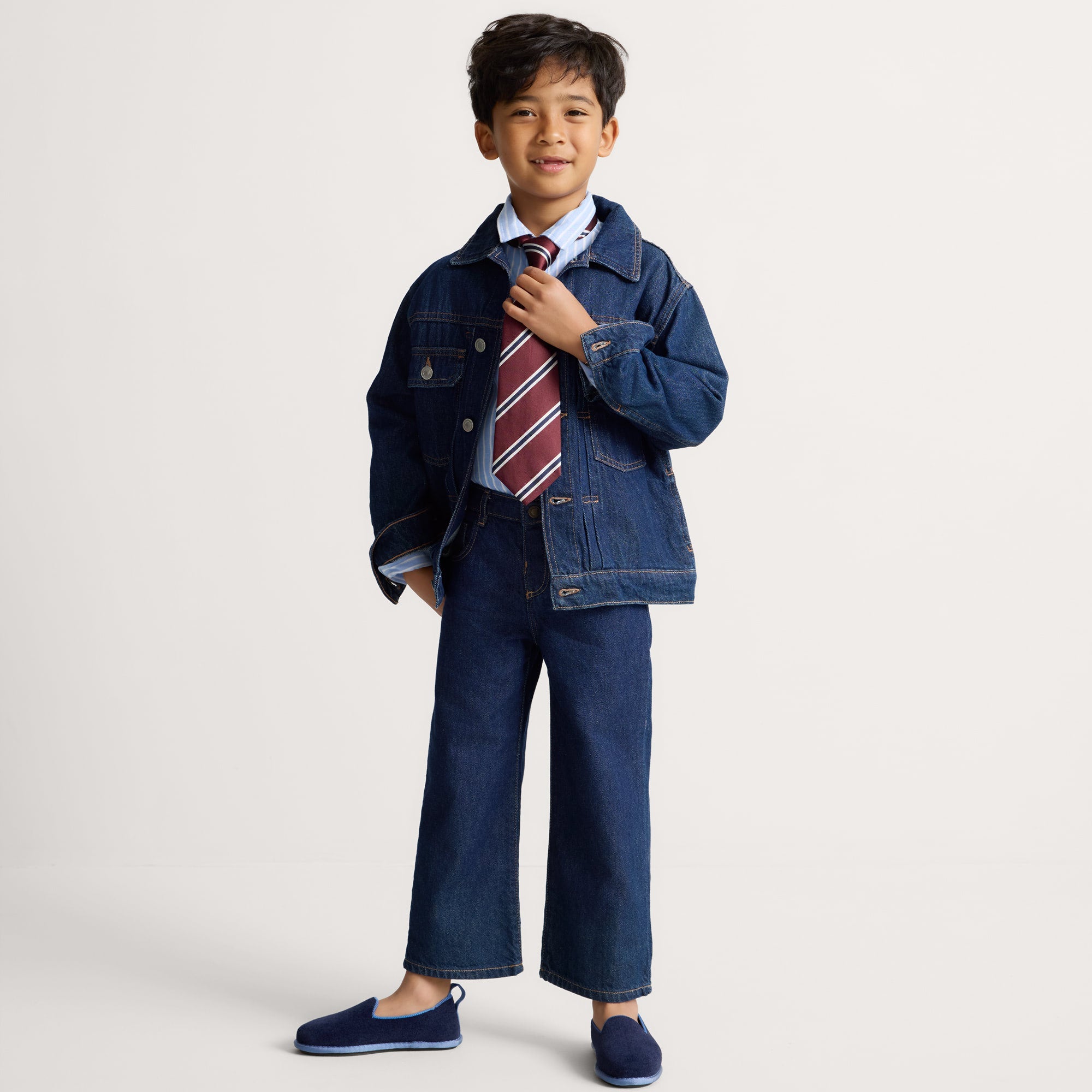 Rothy's Mini Loafer mocassini bambino blu sailor velluto