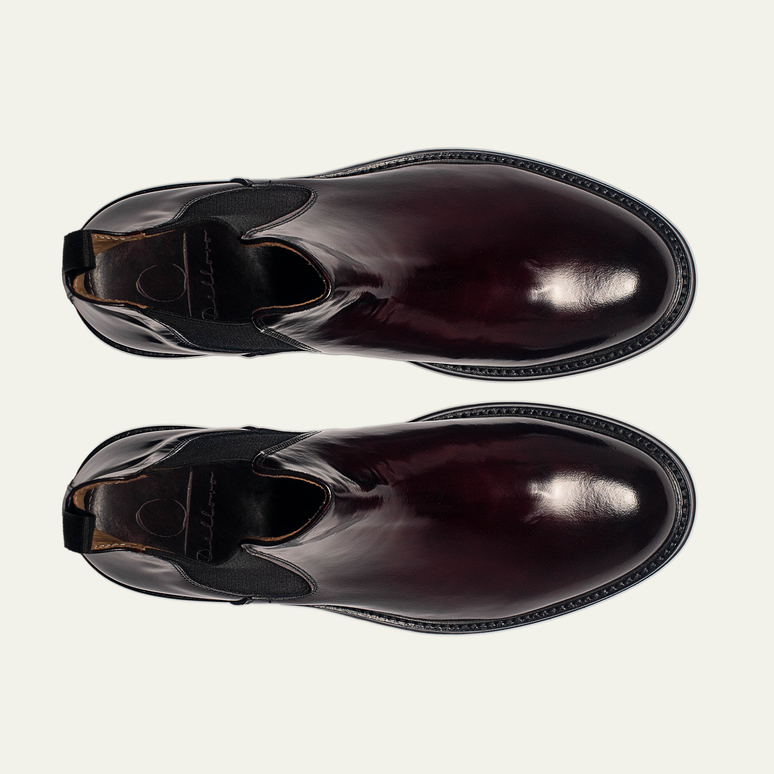 Dellovo Carditello stivaletto beatles uomo nero pelle