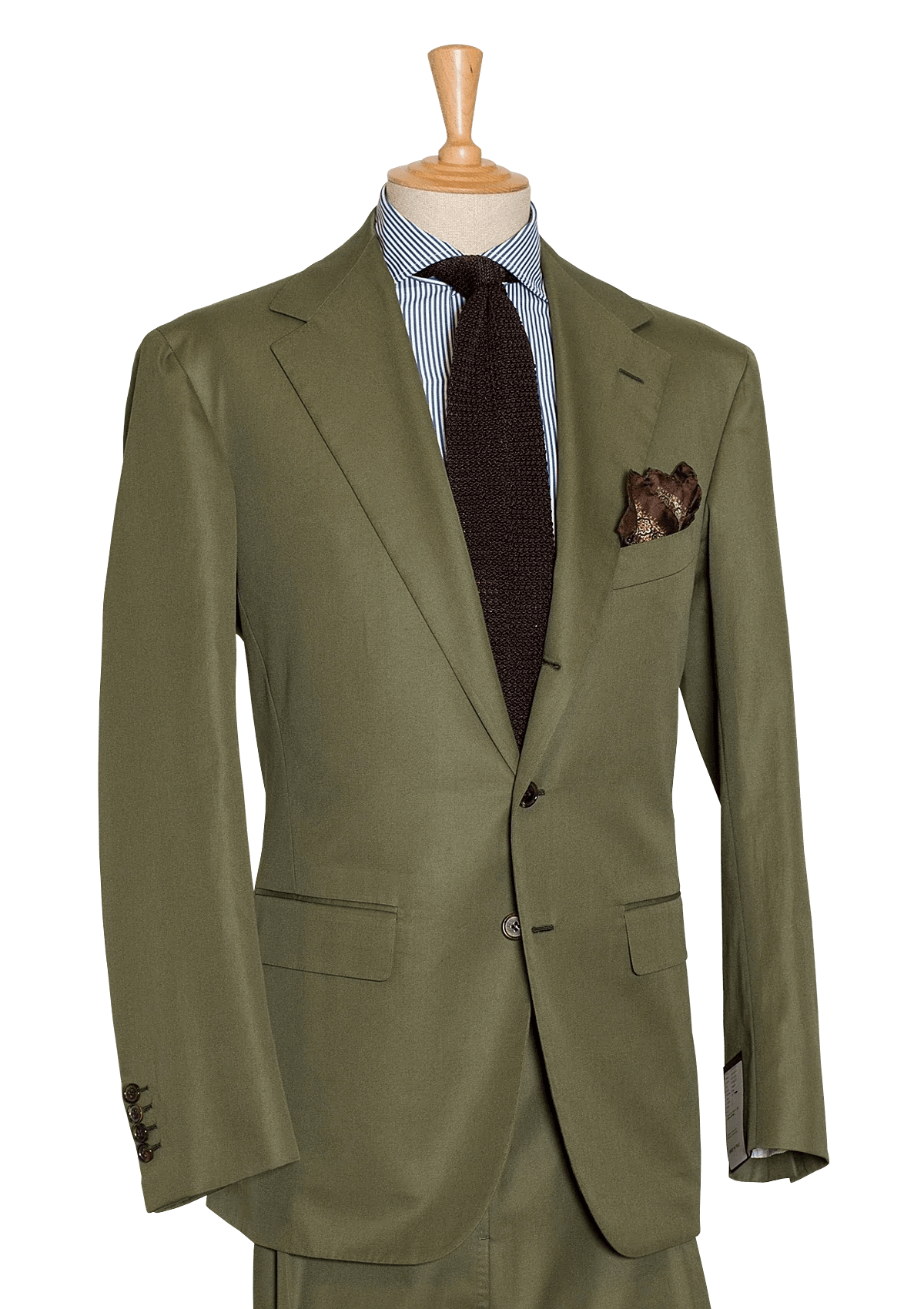 Stefano Bemer Suits SV1008 completo uomo cotone verde 54