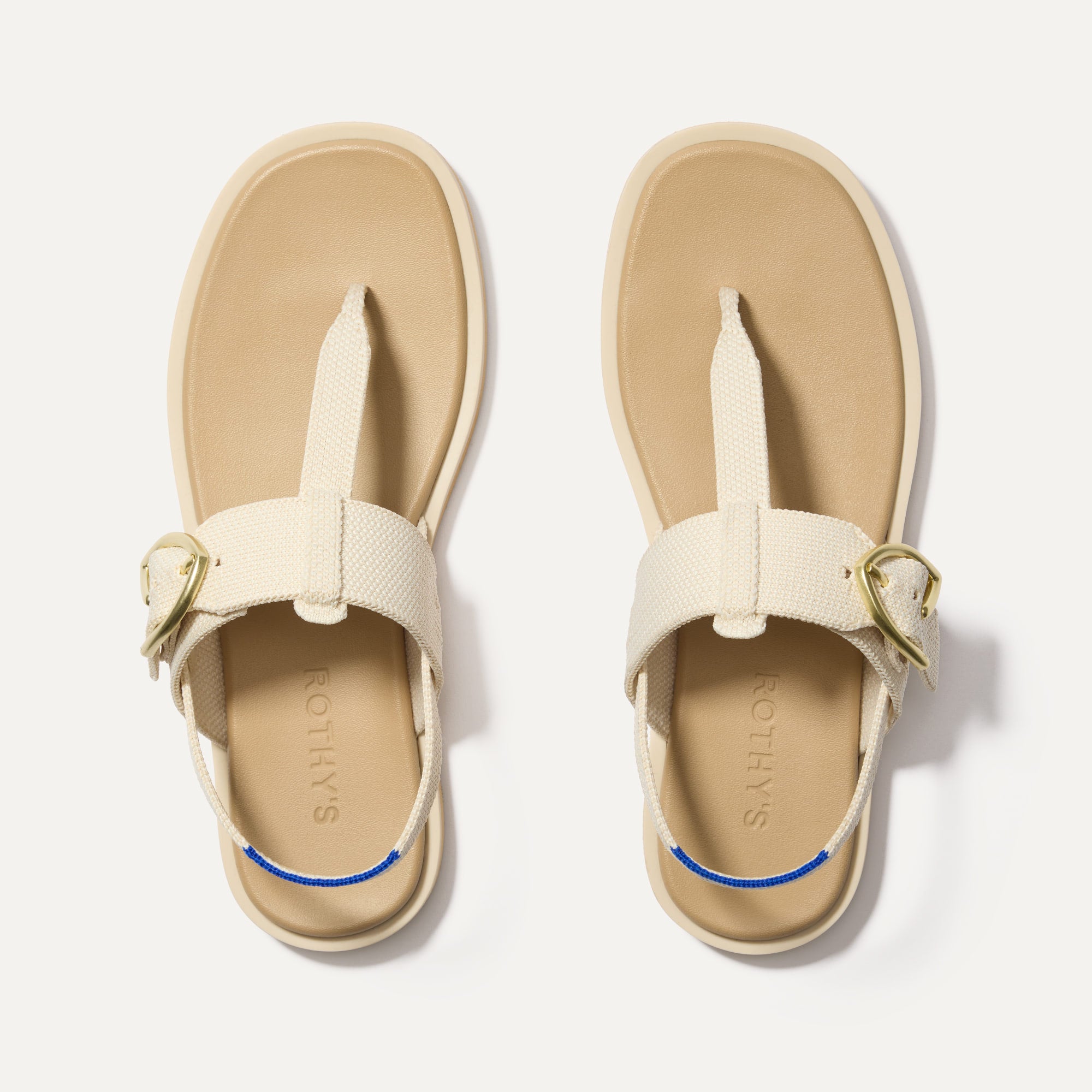 Rothy's T-Strap Sandal sandalo donna Metallic Golden Sun