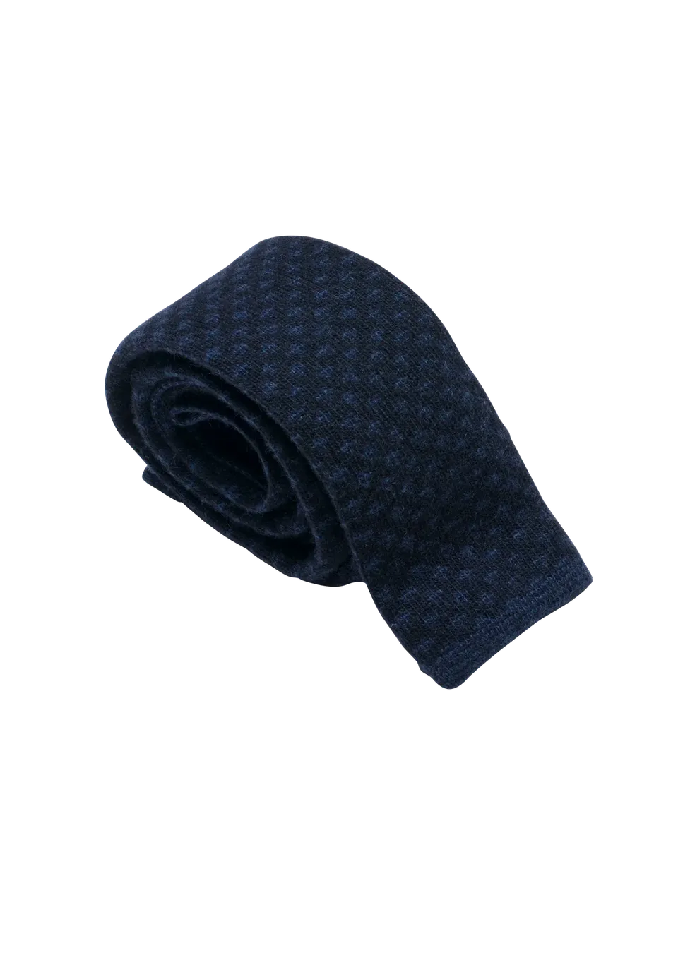 Stefano Bemer Maglia Cravatta Lana Navy Blu Pattern 8