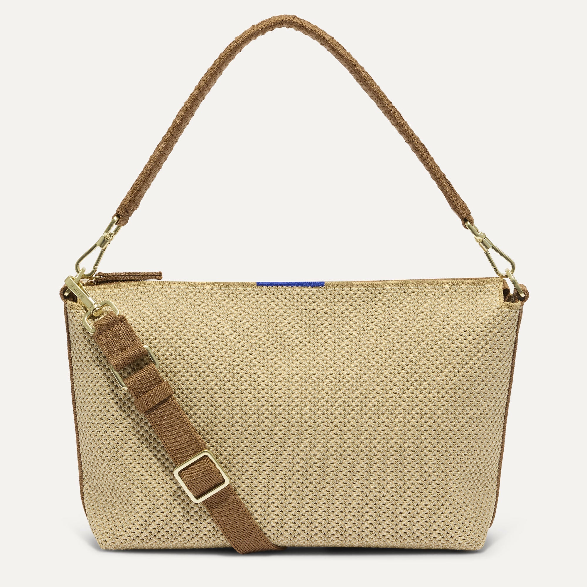 Rothy's The Daily Crossbody borsa tracolla beige Macadamia zip