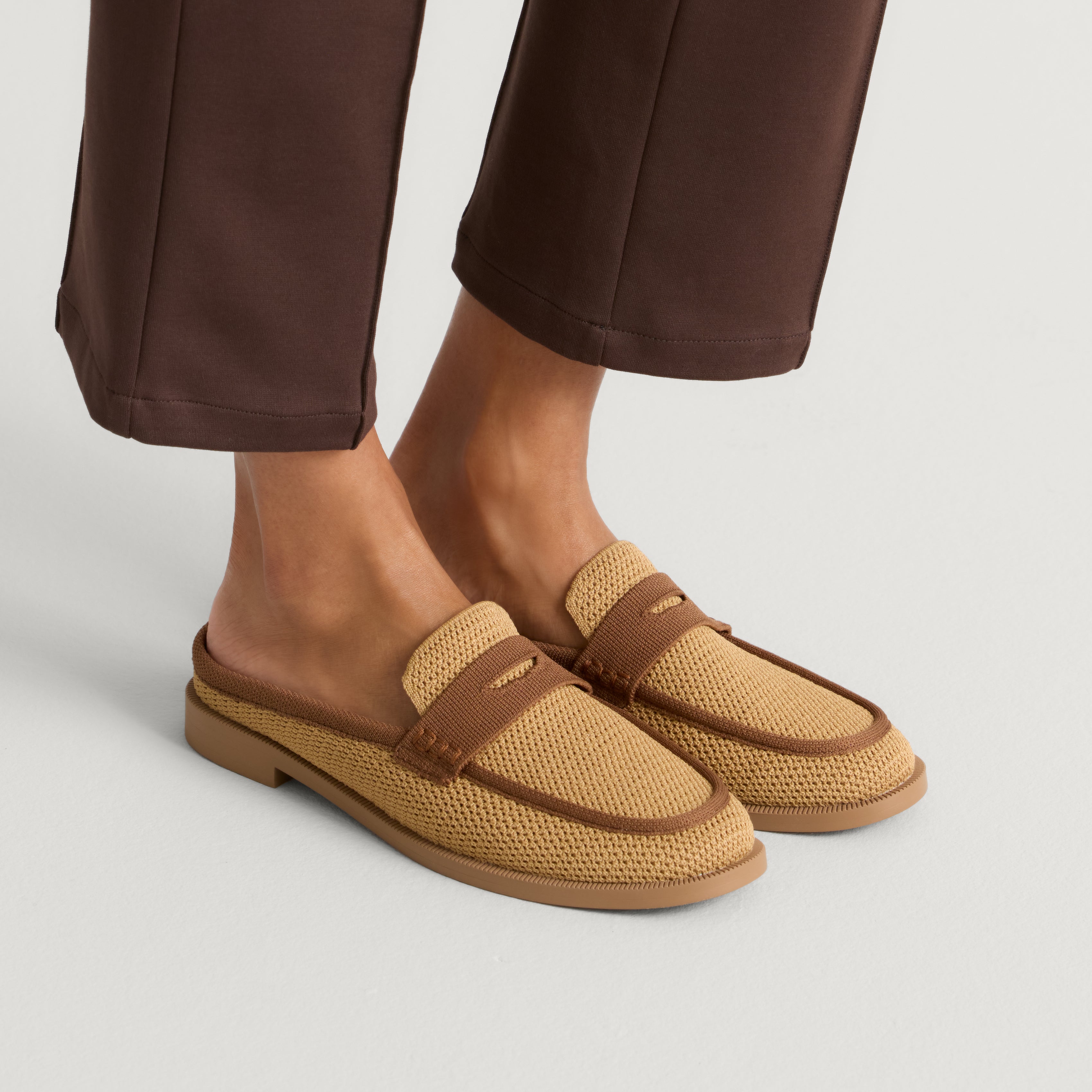 Rothy's The Penny Loafer Mule mocassini Wheat Rafia