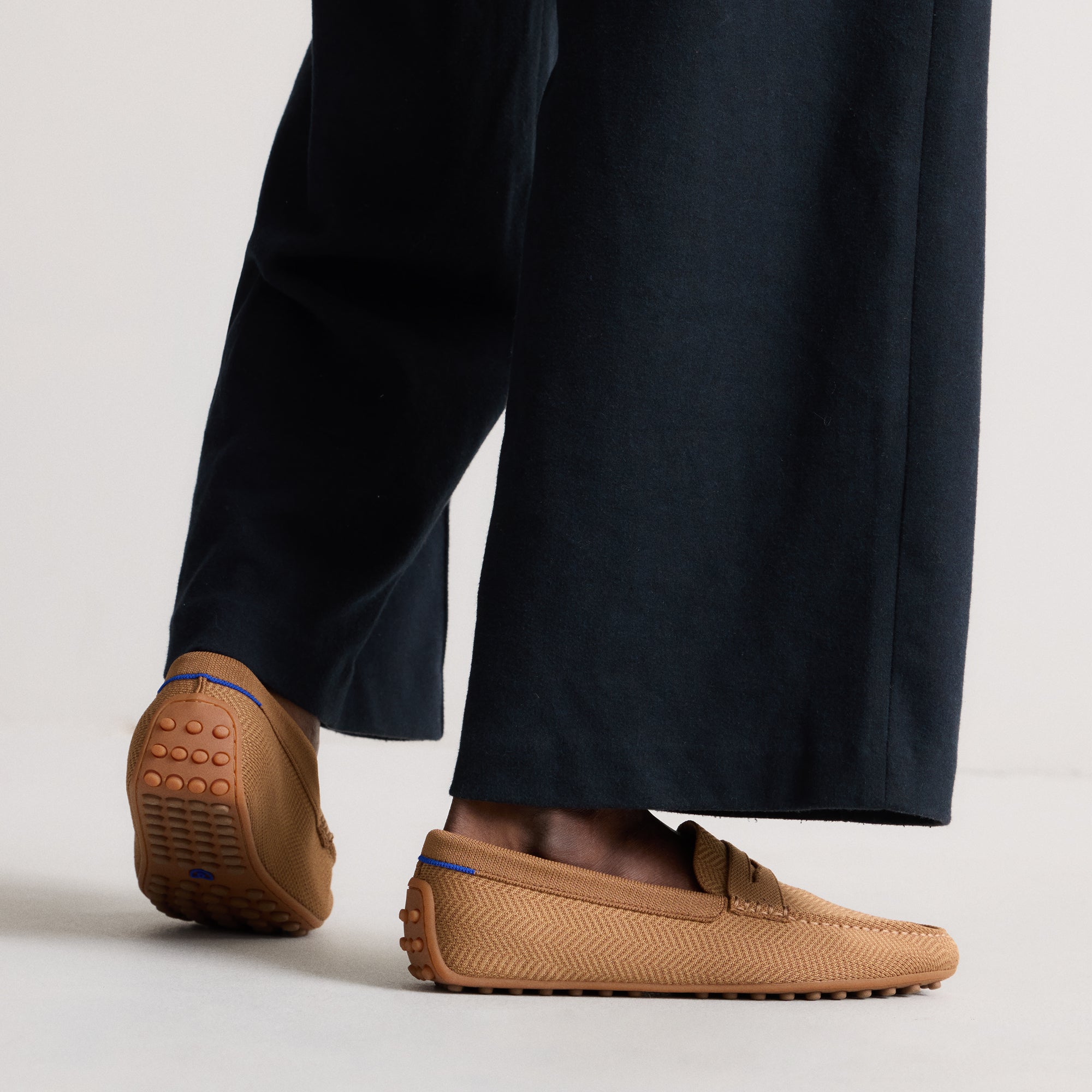 Rothy's The Men's Driver mocassino uomo Oak Herringbone knit