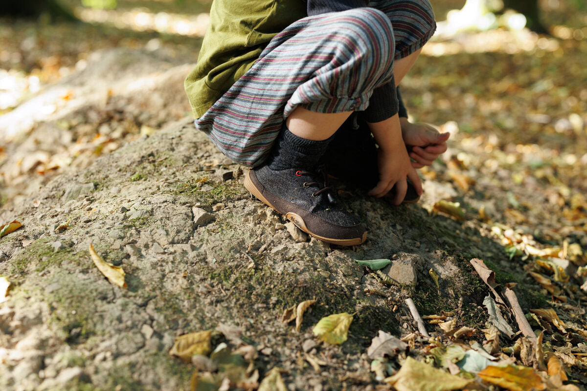 Wildling Emmer scarpe bambino marrone lana mezza stagione