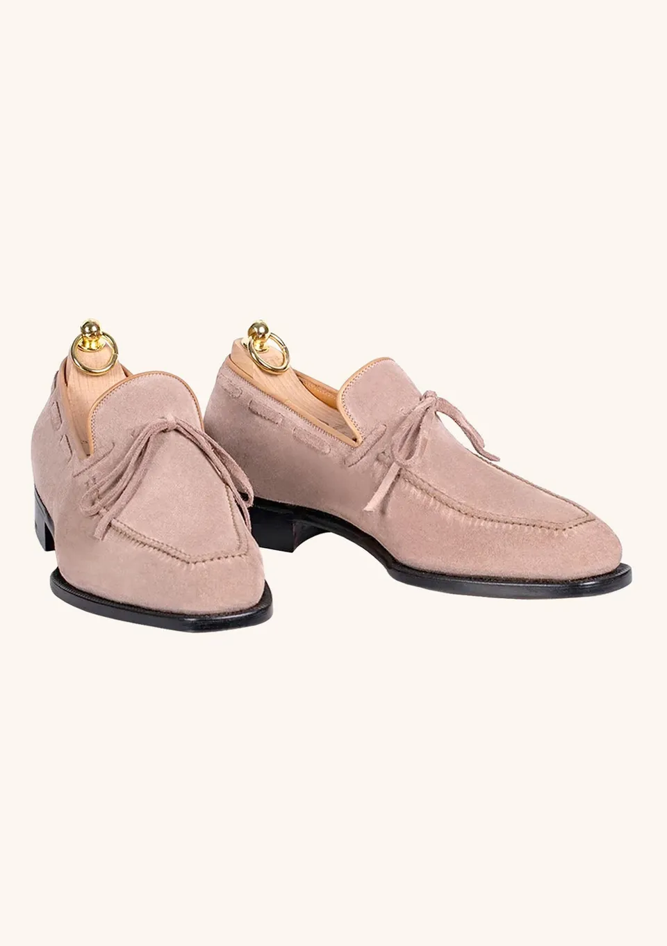 Stefano Bemer Loafers C1320 mocassini camoscio beige 42