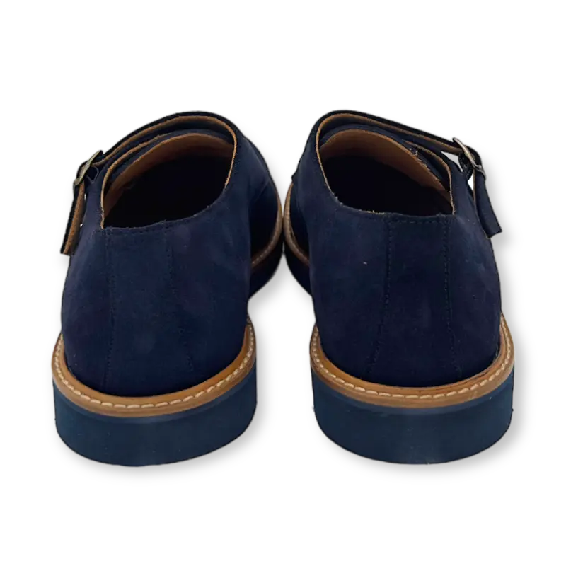 Sandro Barbera Stringate Uomo 1528 GoRain monk blu