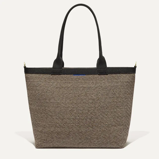 Rothy's Tote Bags The Lightweight Zip Tote borsa Cacao Herringbone