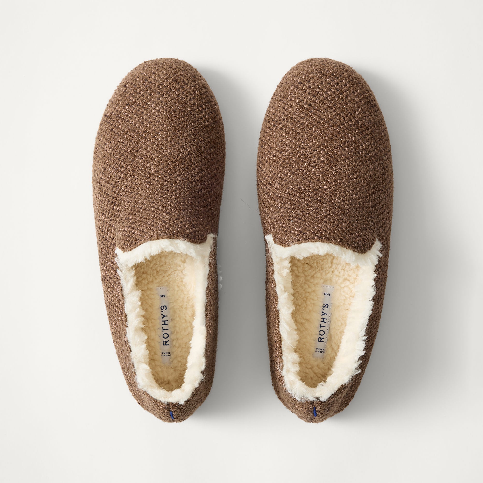 Rothy's The Teddy Slipper pantofole uomo Cocoa Spice