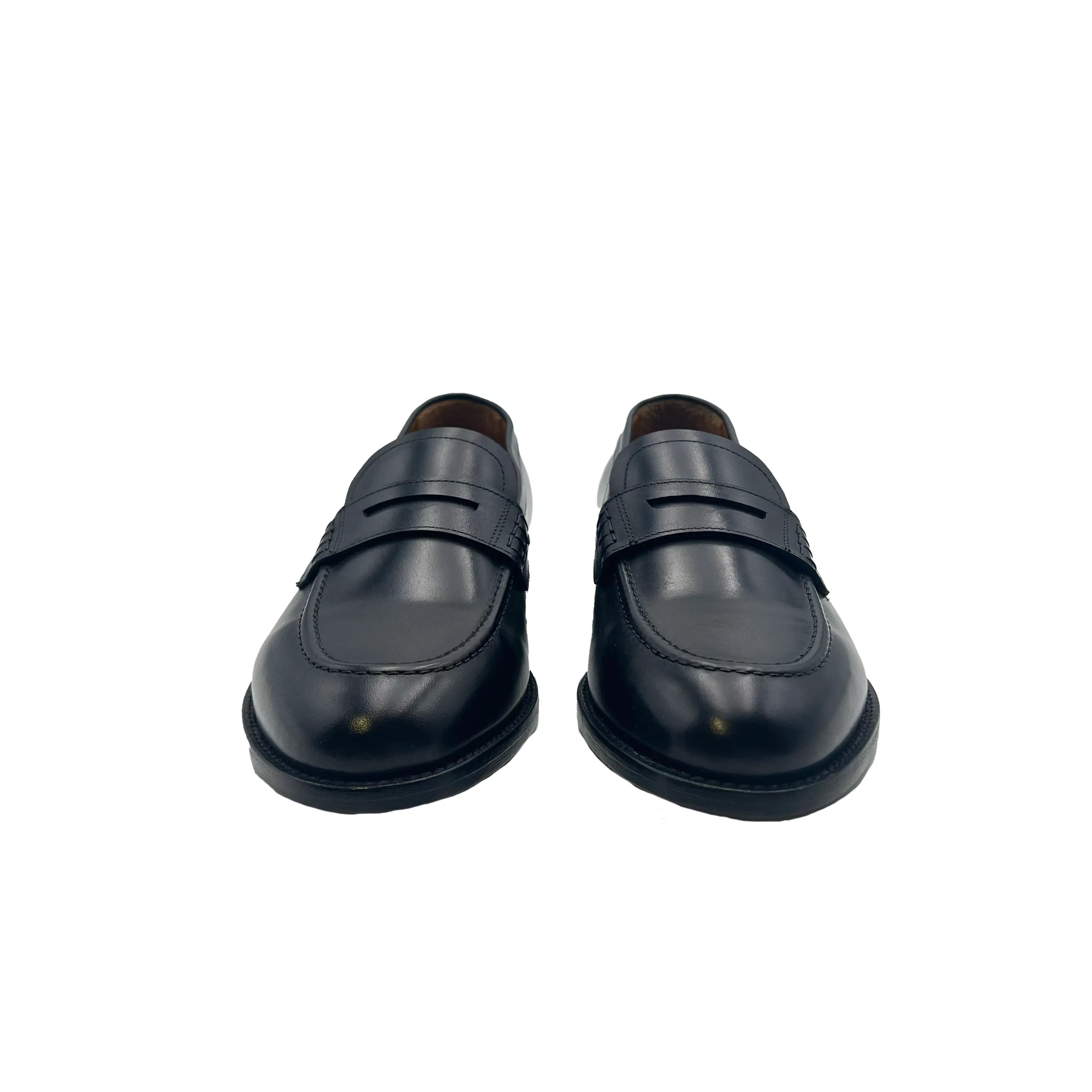 Sandro Barbera Mocassini Penny Loafers 4410 Mocassino Nero Cuoio