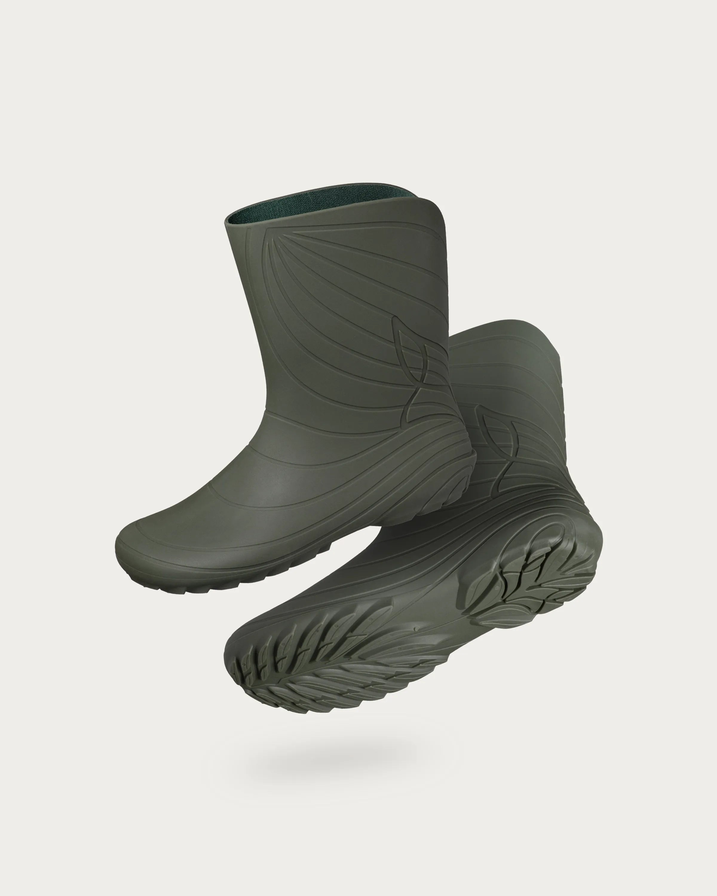 Wildling Ranidae Green stivali pioggia verdi vegan