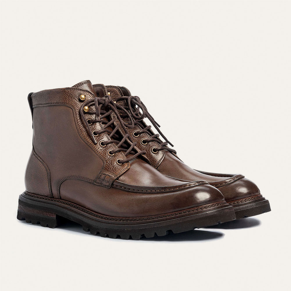 Dellovo Spadaro oxford uomo vitello-marrone gomma