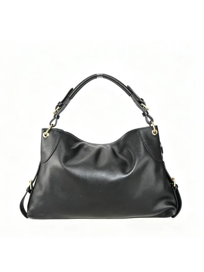 Sandro Barbera BAAS34837 Borsa Spalla Pelle Nera Tracolla