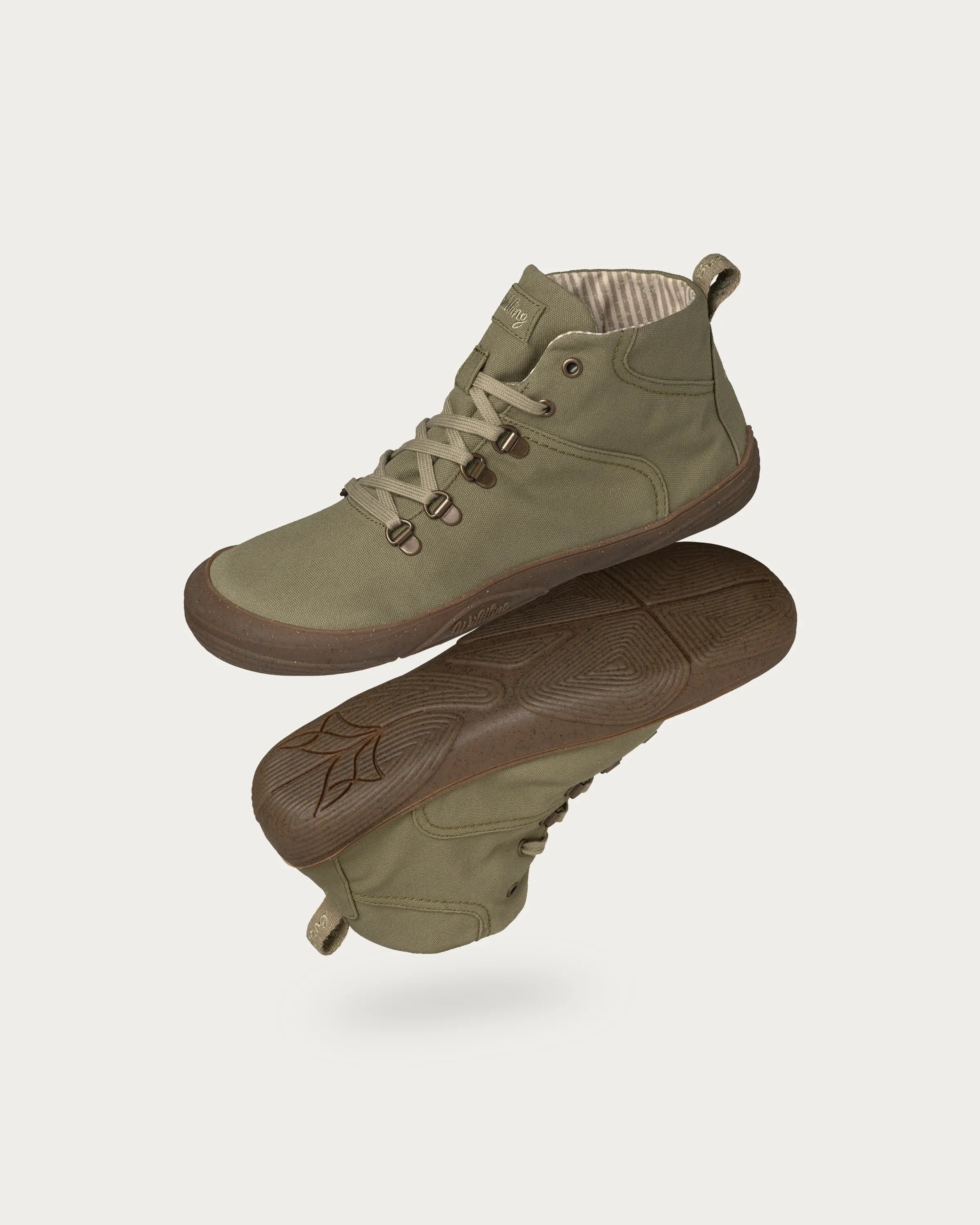 Wildling Marti khaki scarpe basse verde cotone impermeabile