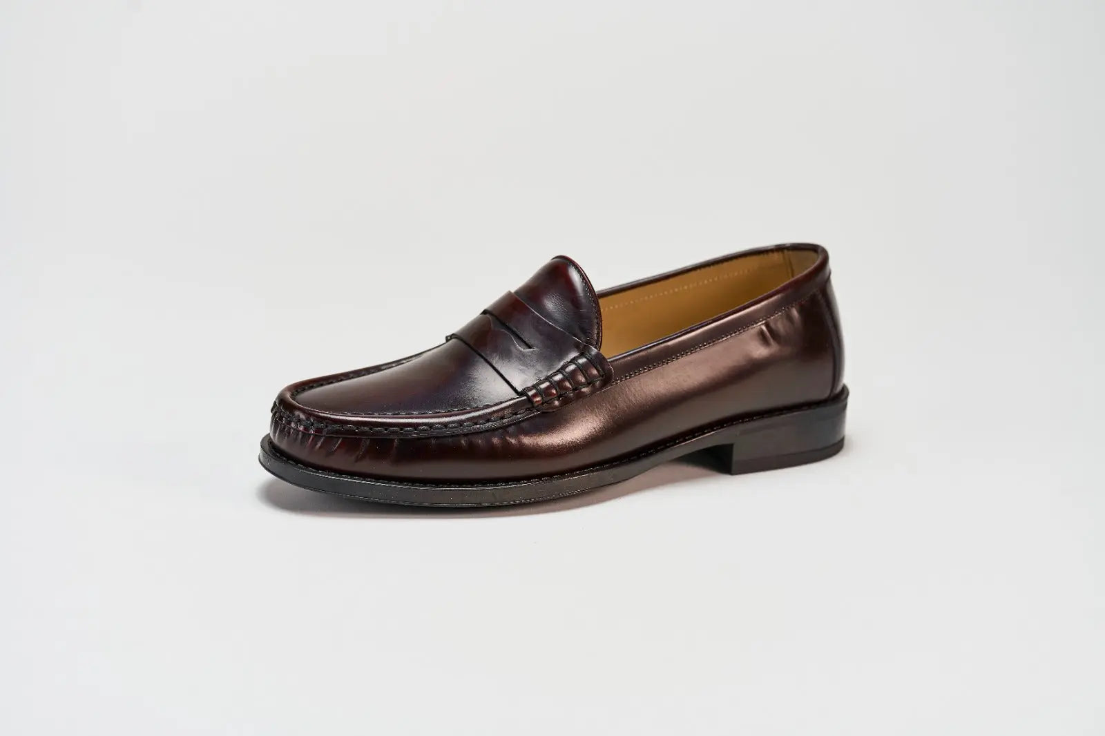 Sandro Barbera Brera Penny Loafer mocassini uomo bordeaux pelle