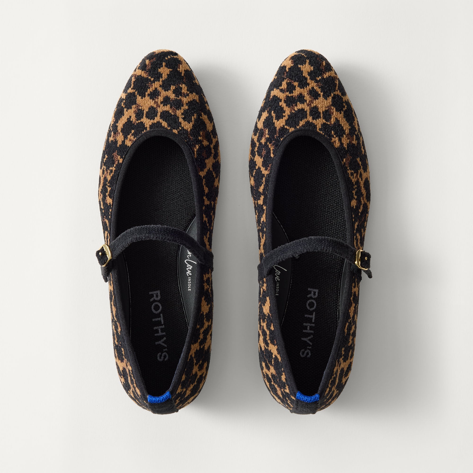 Rothy's Flats The Almond Mary Jane ballerine ReVelvet Black