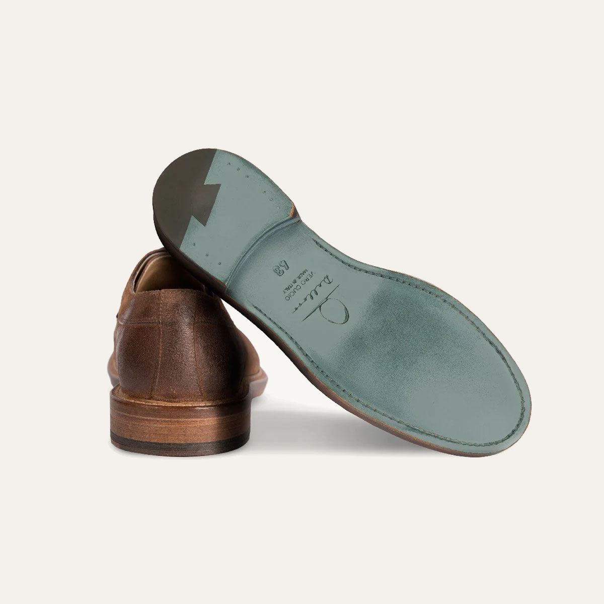 Dellovo San Felice Derby uomo blu camoscio norvegese