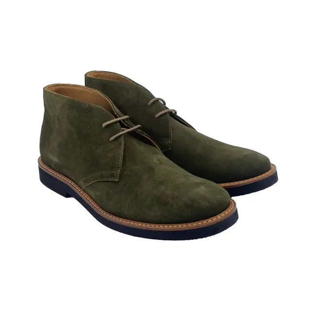 Sandro Barbera 2582 Desert Boots camoscio verde scuro Vibram