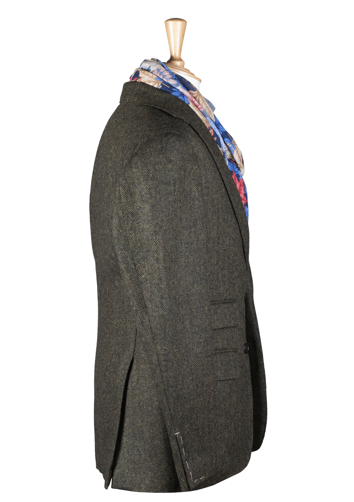 Stefano Bemer Blazers SV2128 giacca verde lana herringbone