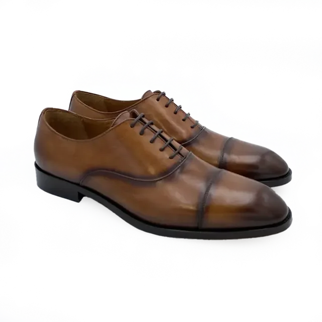 Sandro Barbera Tinte a Mano 42230 scarpe oxford marrone pelle