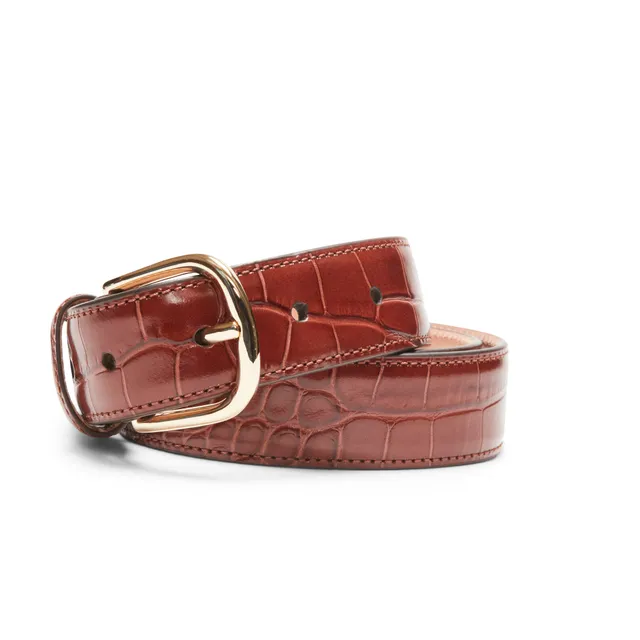 F.lli Rossetti 97502 Cintura Donna Pelle Cognac Cocco