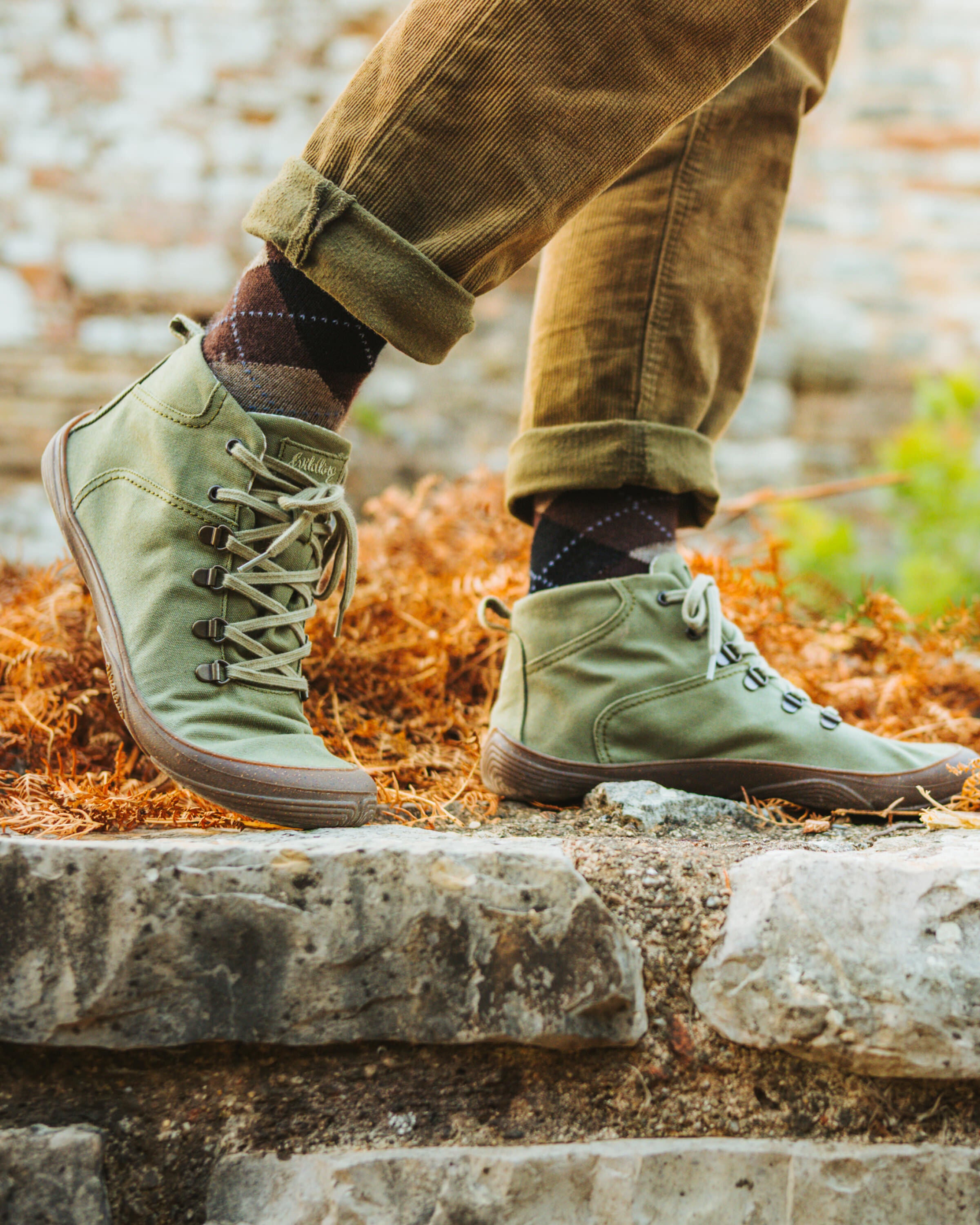 Wildling Marti khaki scarpe basse verde cotone impermeabile