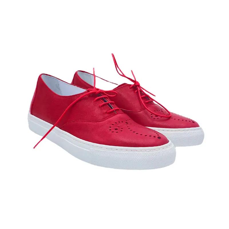 Sandro Barbera Spring francesina donna pelle rossa
