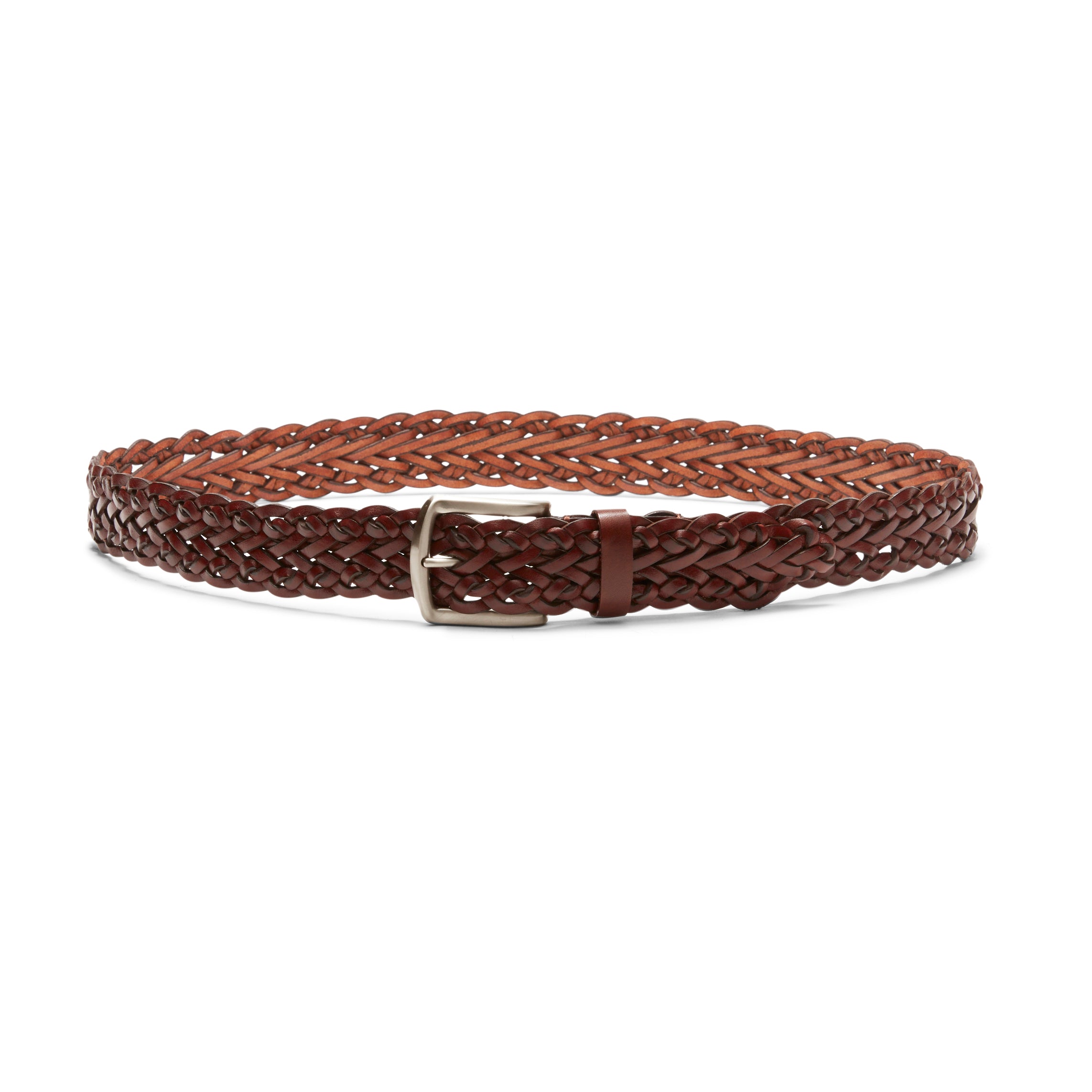 F.lli Rossetti 97451 cintura uomo mogano intrecciata