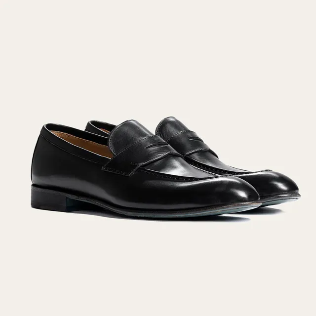 Dellovo Mocassini Acacia loafer uomo pelle brandy cuoio