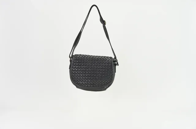 Sandro Barbera BABT39 borsa pelle nero intreccio 24x20x7