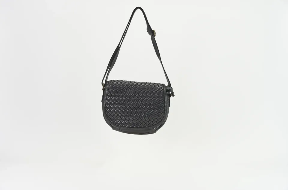 Sandro Barbera BABT39 borsa pelle nero intreccio 24x20x7
