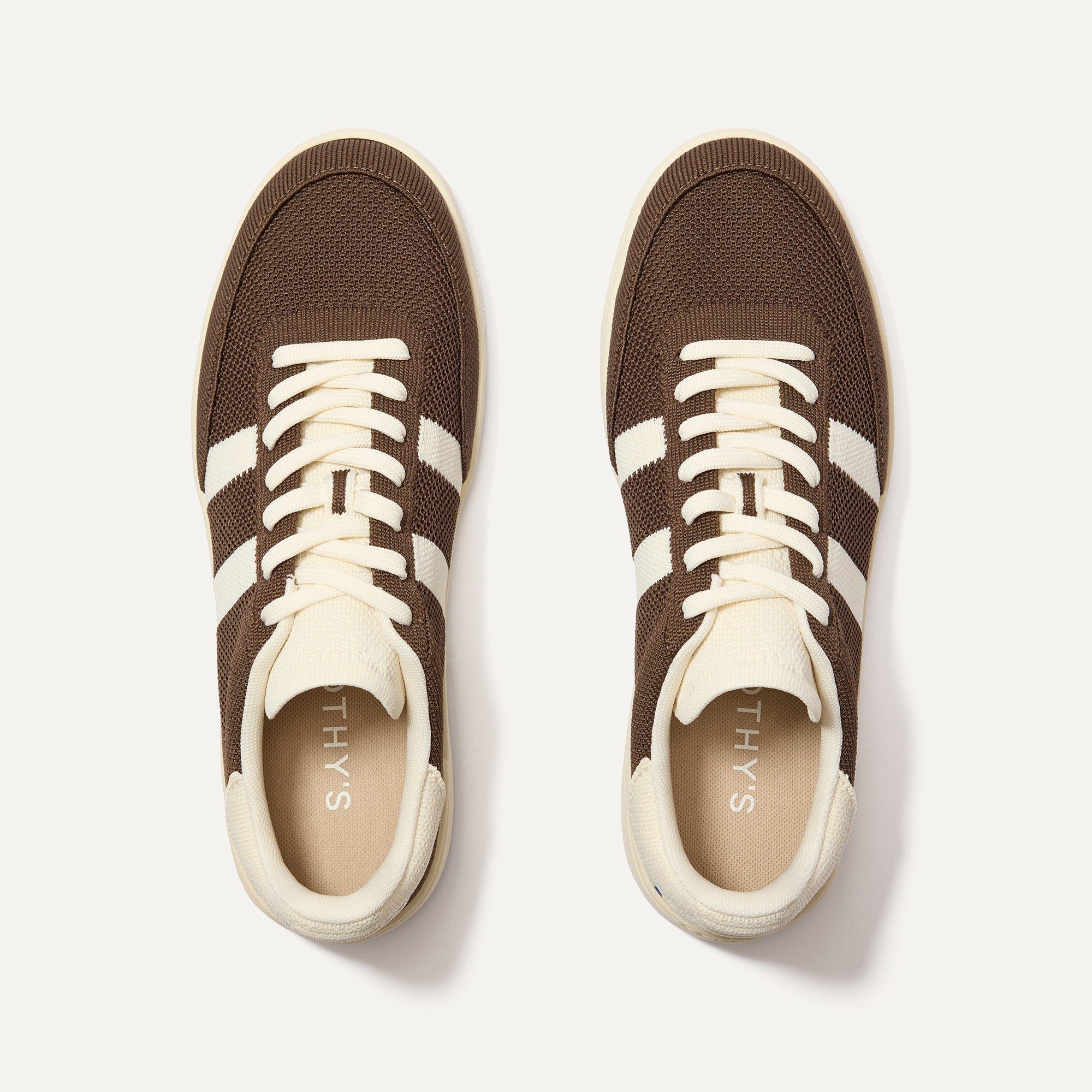 Rothy's The Men's Court Sneaker sneakers Dugout marrone avorio