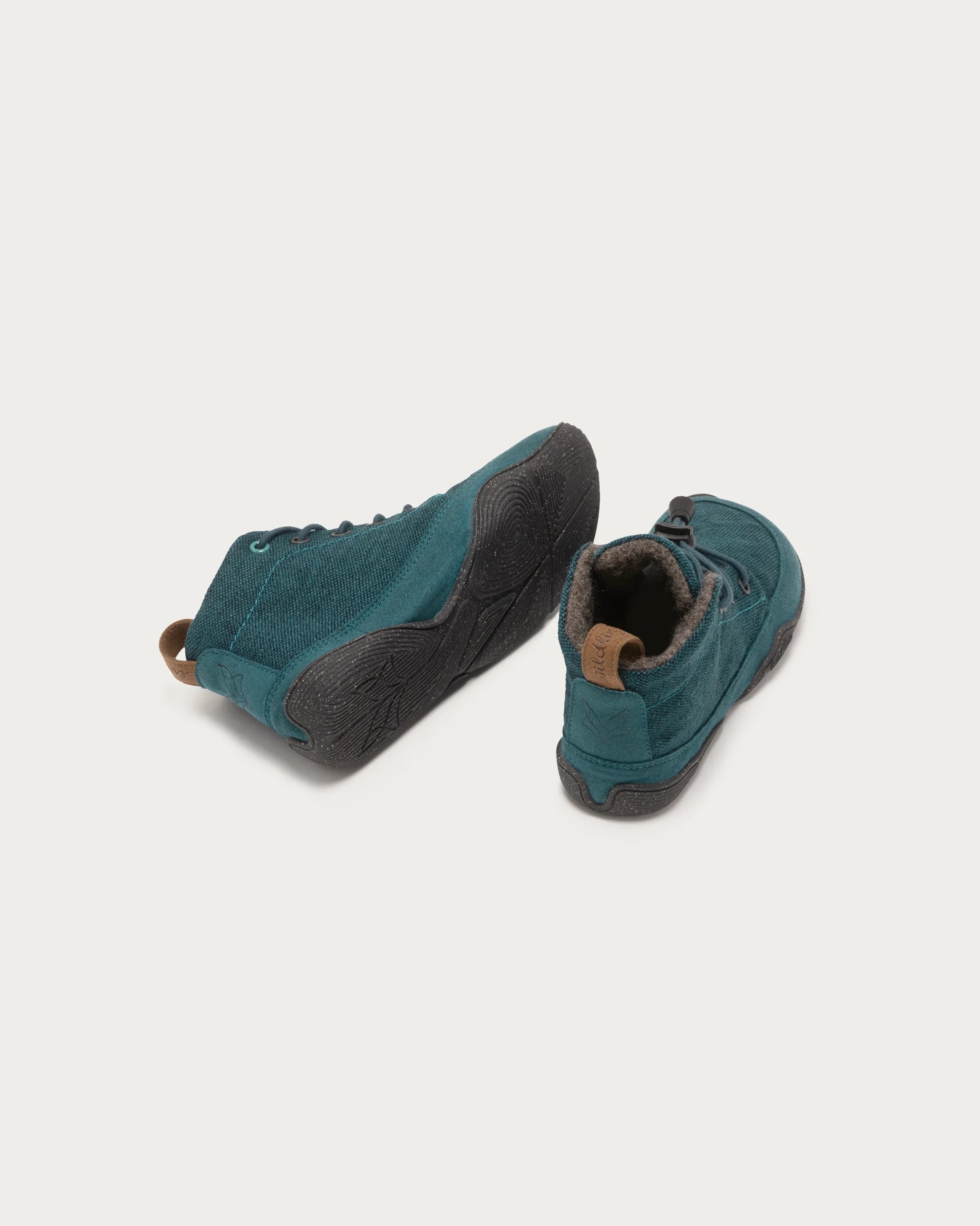 Wildling Shoes Marron Smaragdin scarpe bambini lana verde