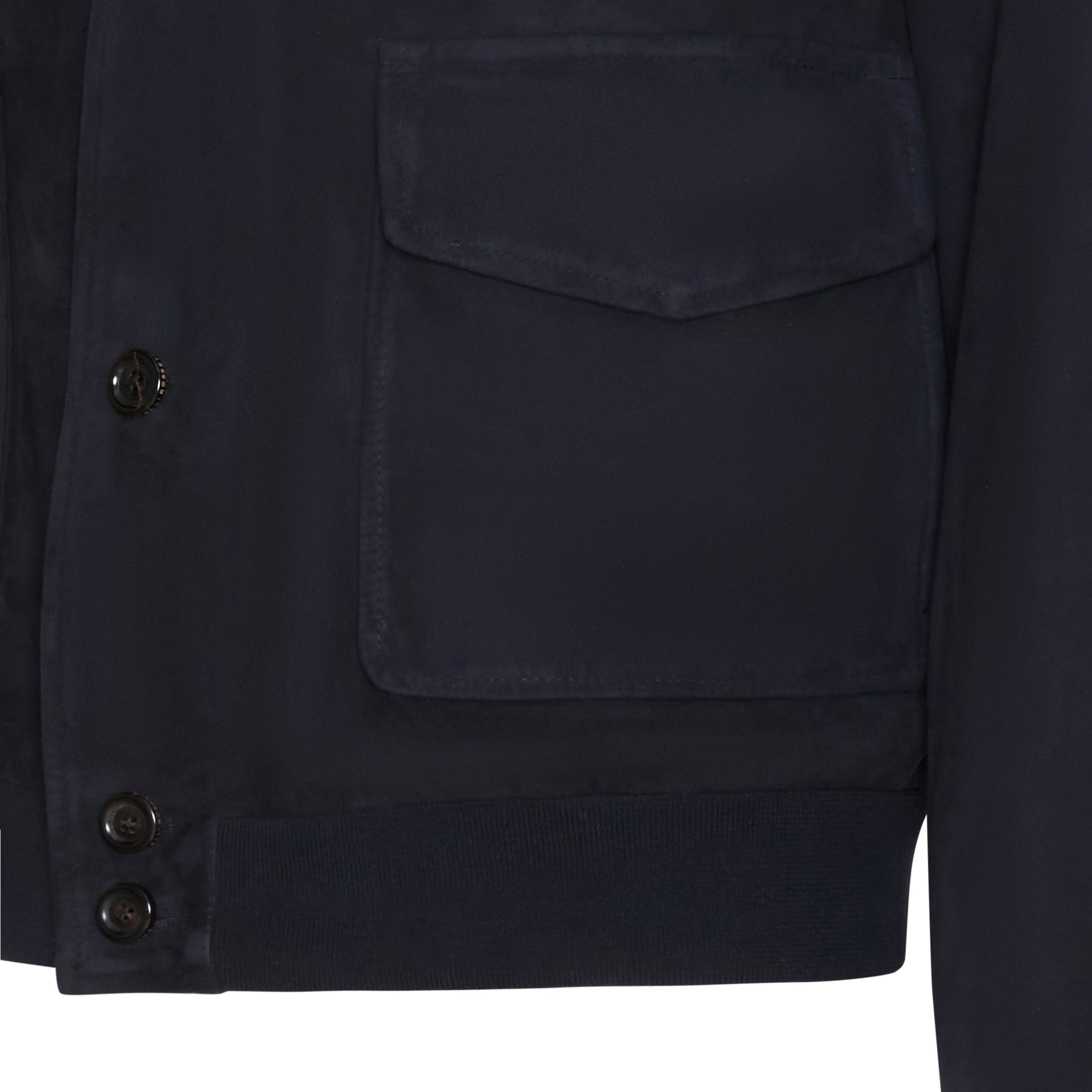 F.lli Rossetti Giubbino Bomber Uomo Blu Marine Suede