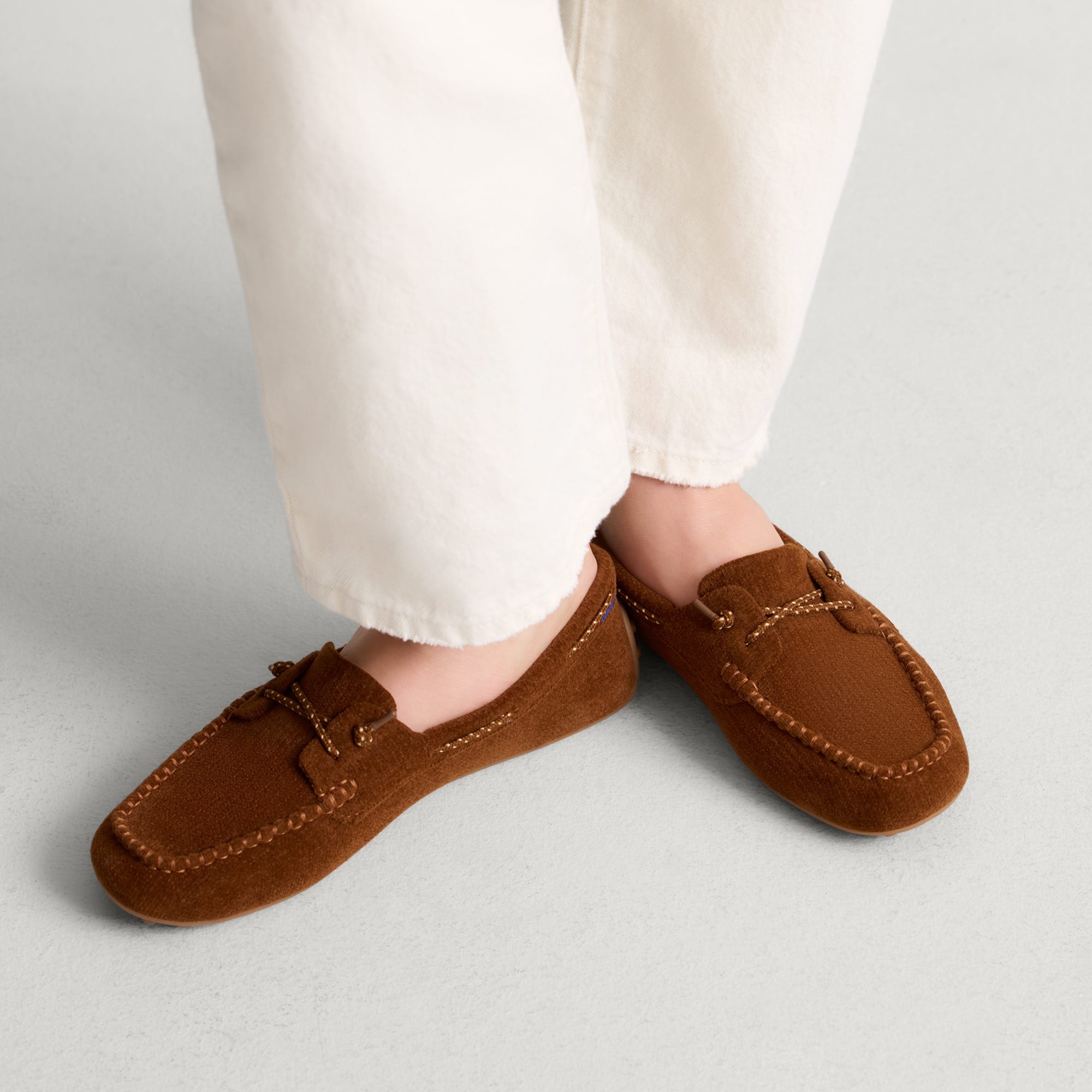 Rothy's Driver Moc mocassini ReVelvet Russet marrone