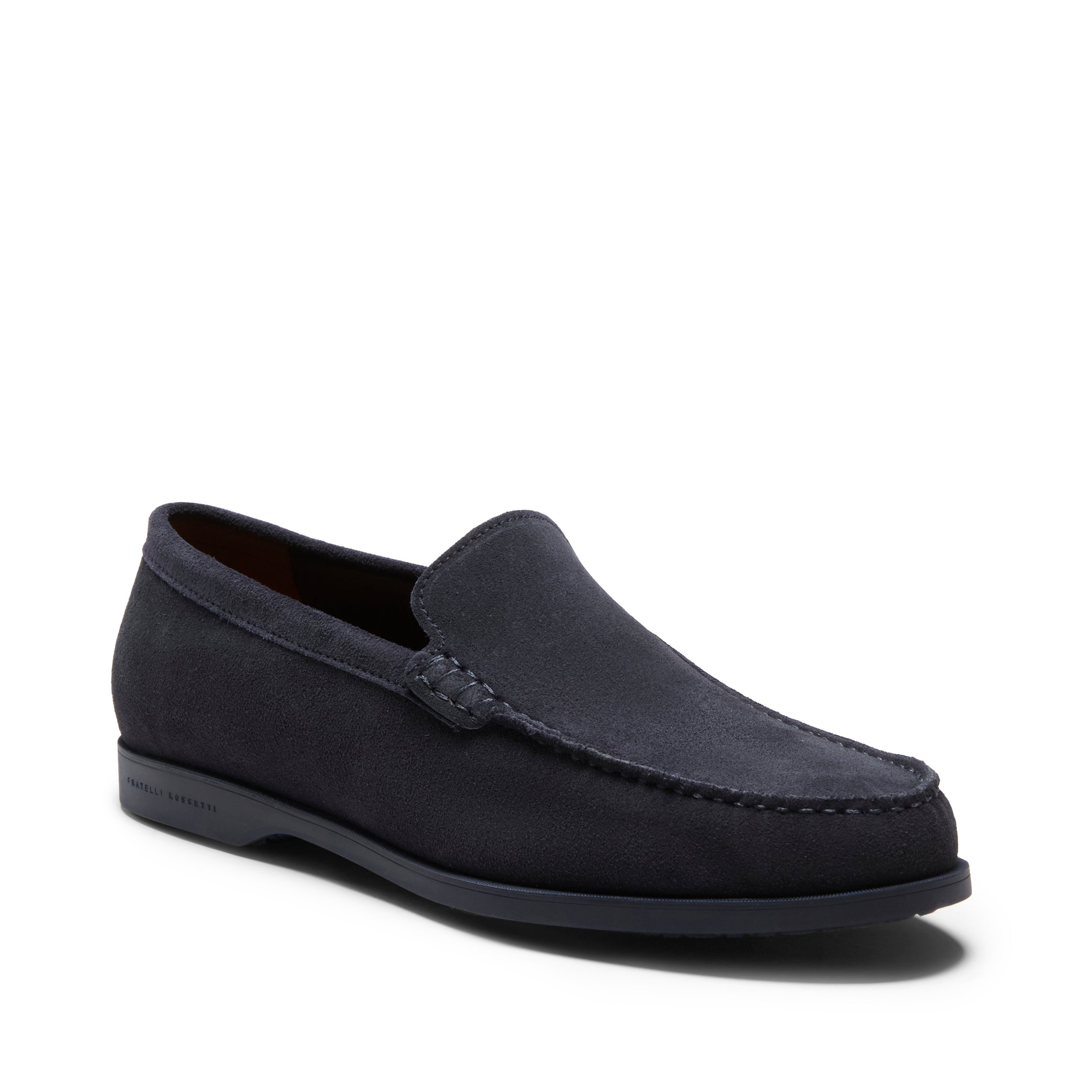 F.lli Rossetti 13302 mocassino uomo suede blu marine