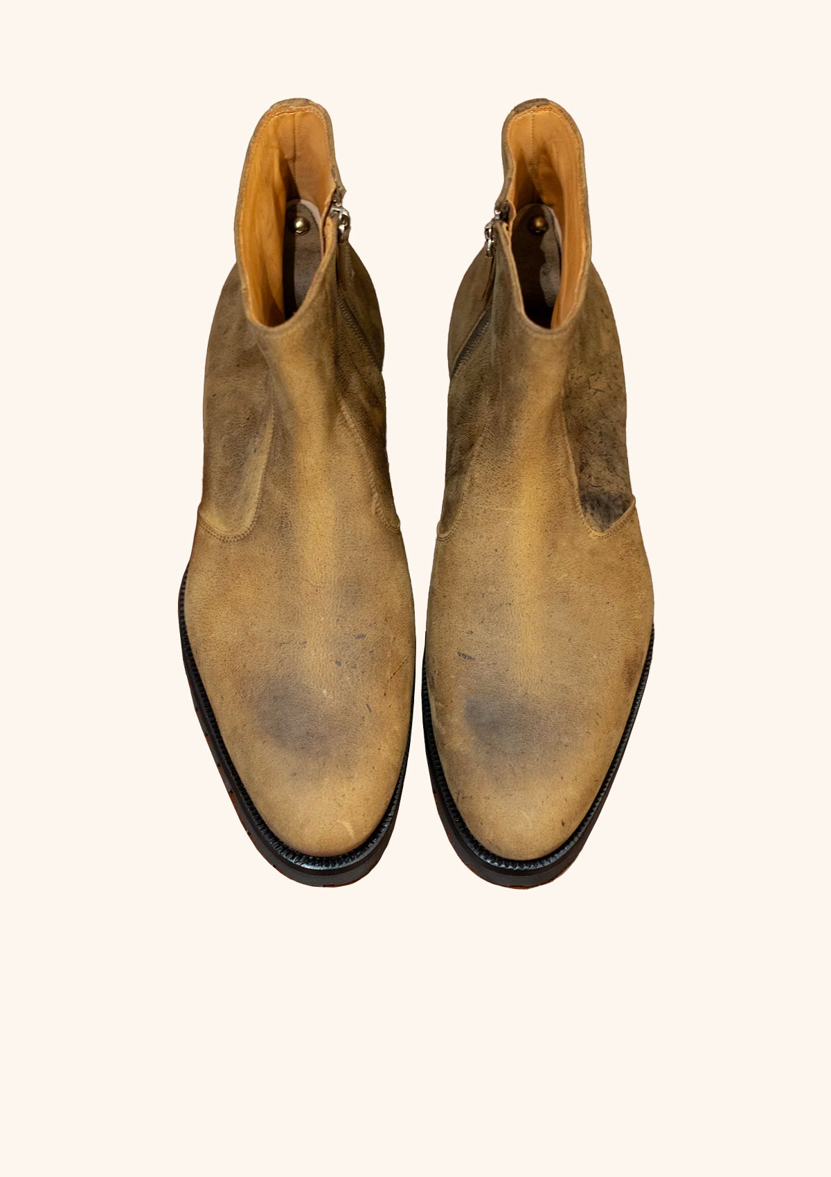 Stefano Bemer Boots C7980V2 stivali kudu cammello con zip