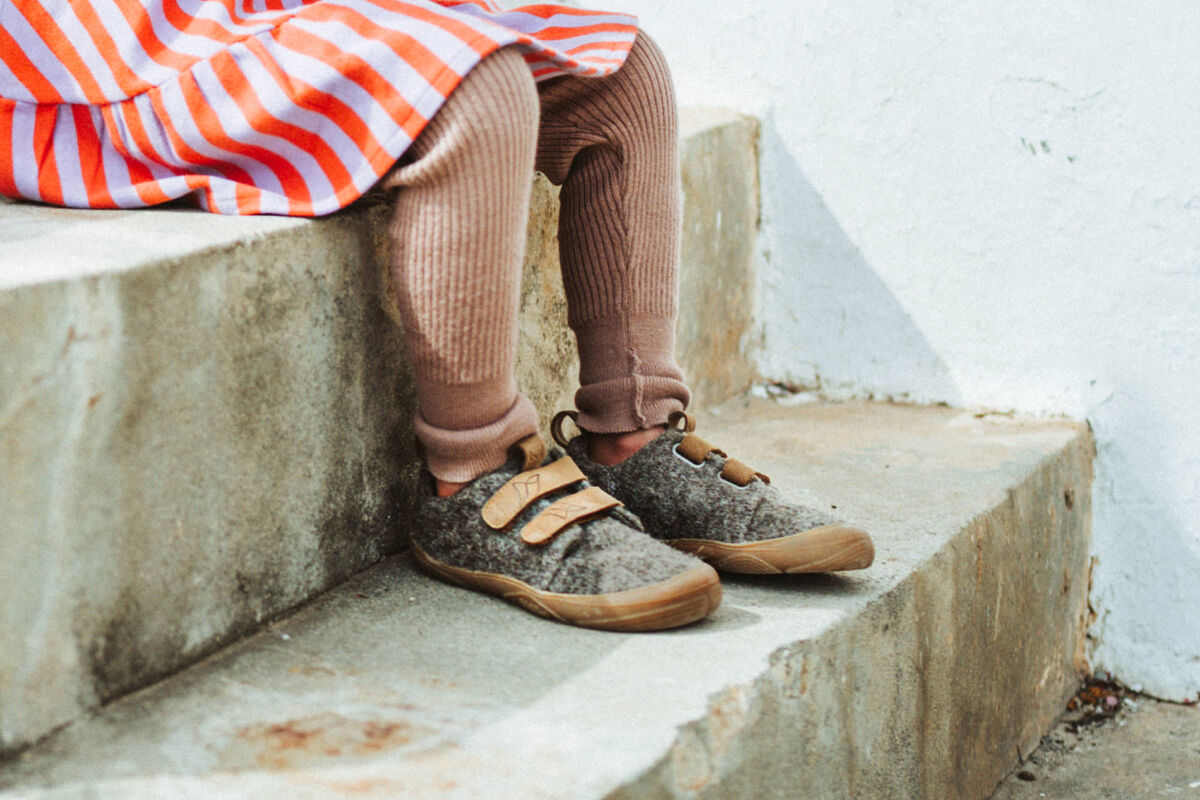 Wildling Ullig Sten scarpe basse lana grigia traspiranti