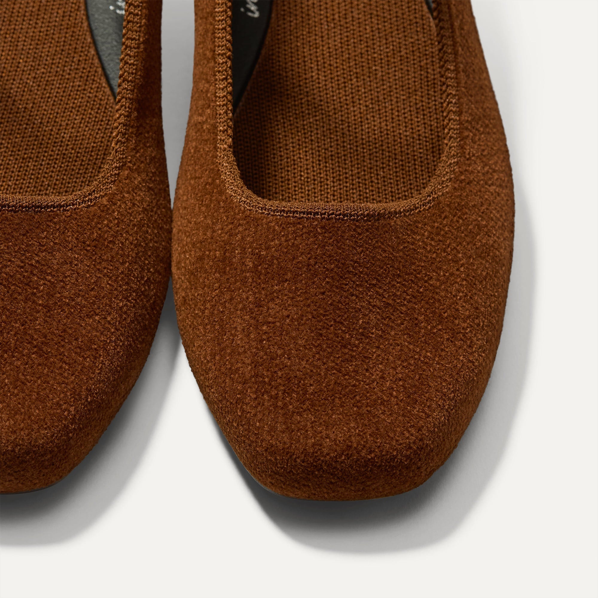 Rothy's The Max Square Mary Jane ballerine ReVelvet Russet