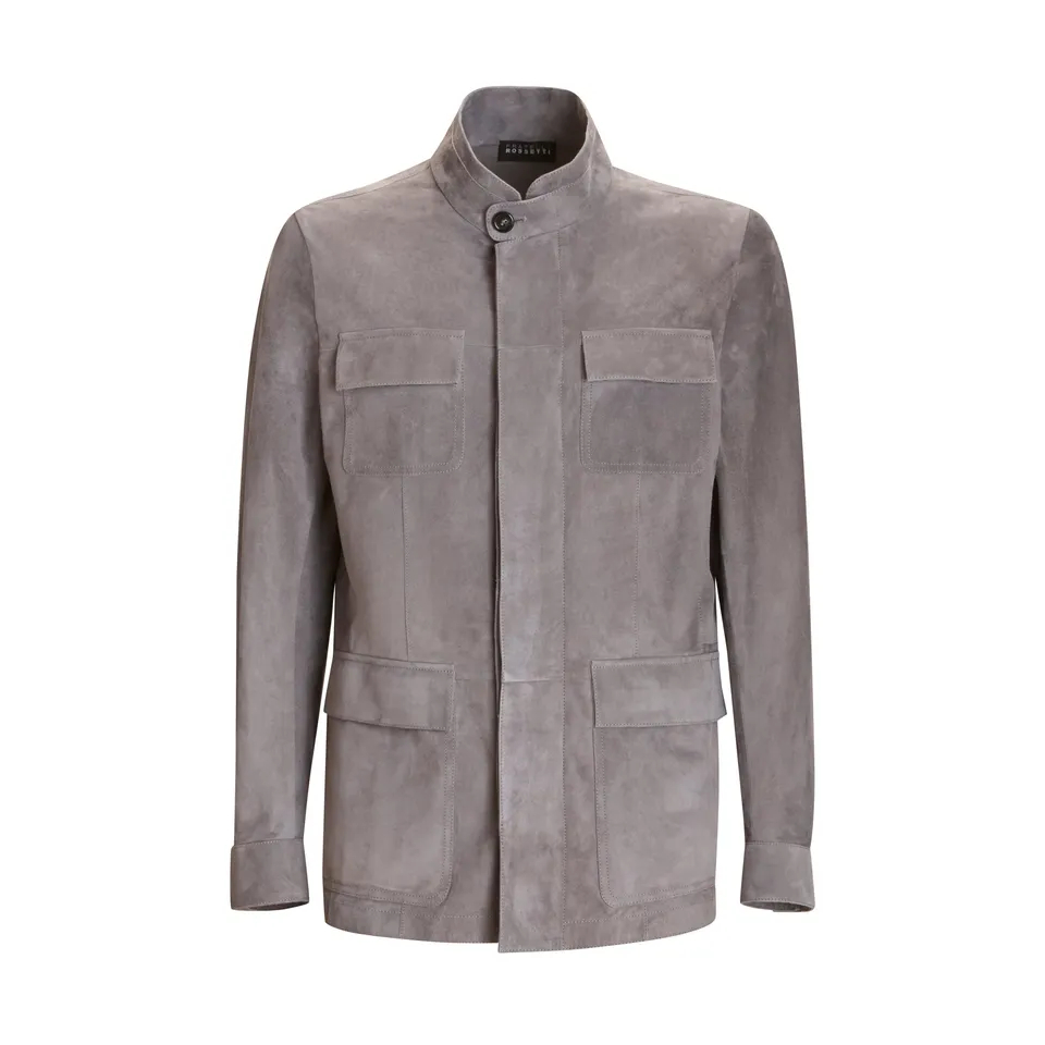 F.lli Rossetti 99775 sahariana camoscio grigio uomo