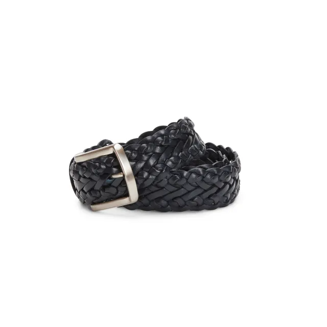 F.lli Rossetti 97451 Cintura Pelle Intrecciata Blu Marine