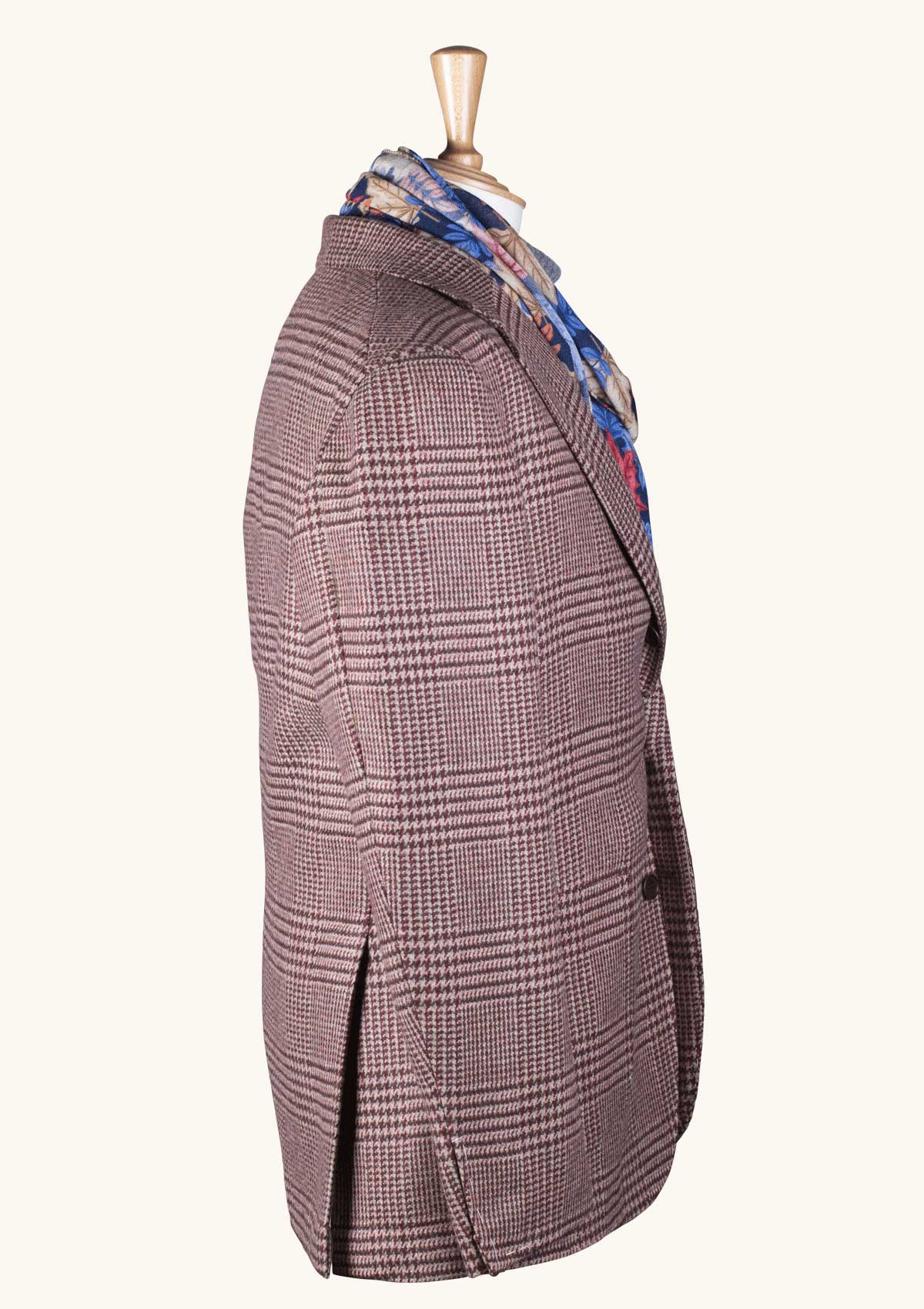 Stefano Bemer Blazers SV2129 giacca lana quadri bordeaux