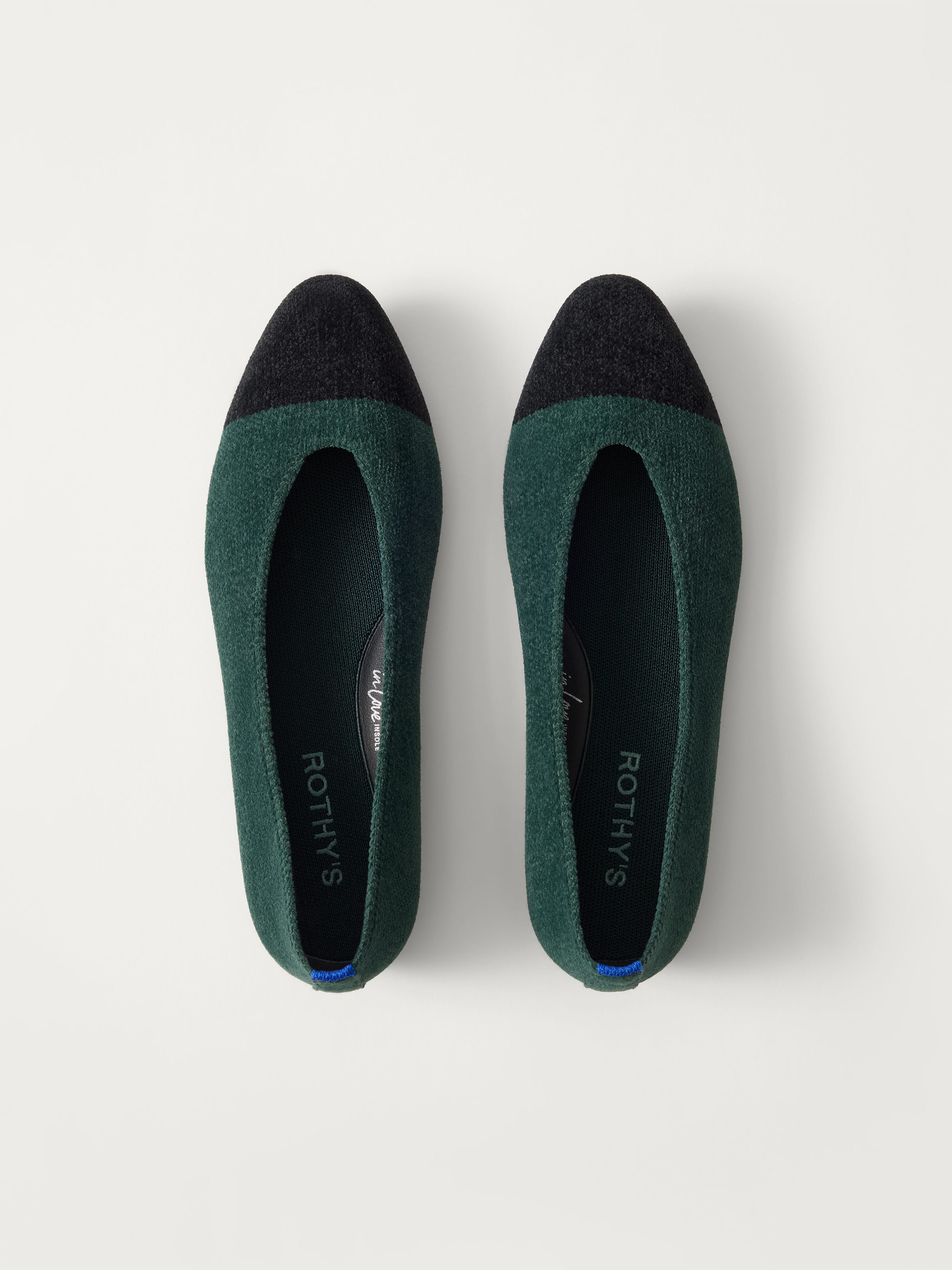 Rothy's Flats The Almond Ballet ballerine verde punta mandorla