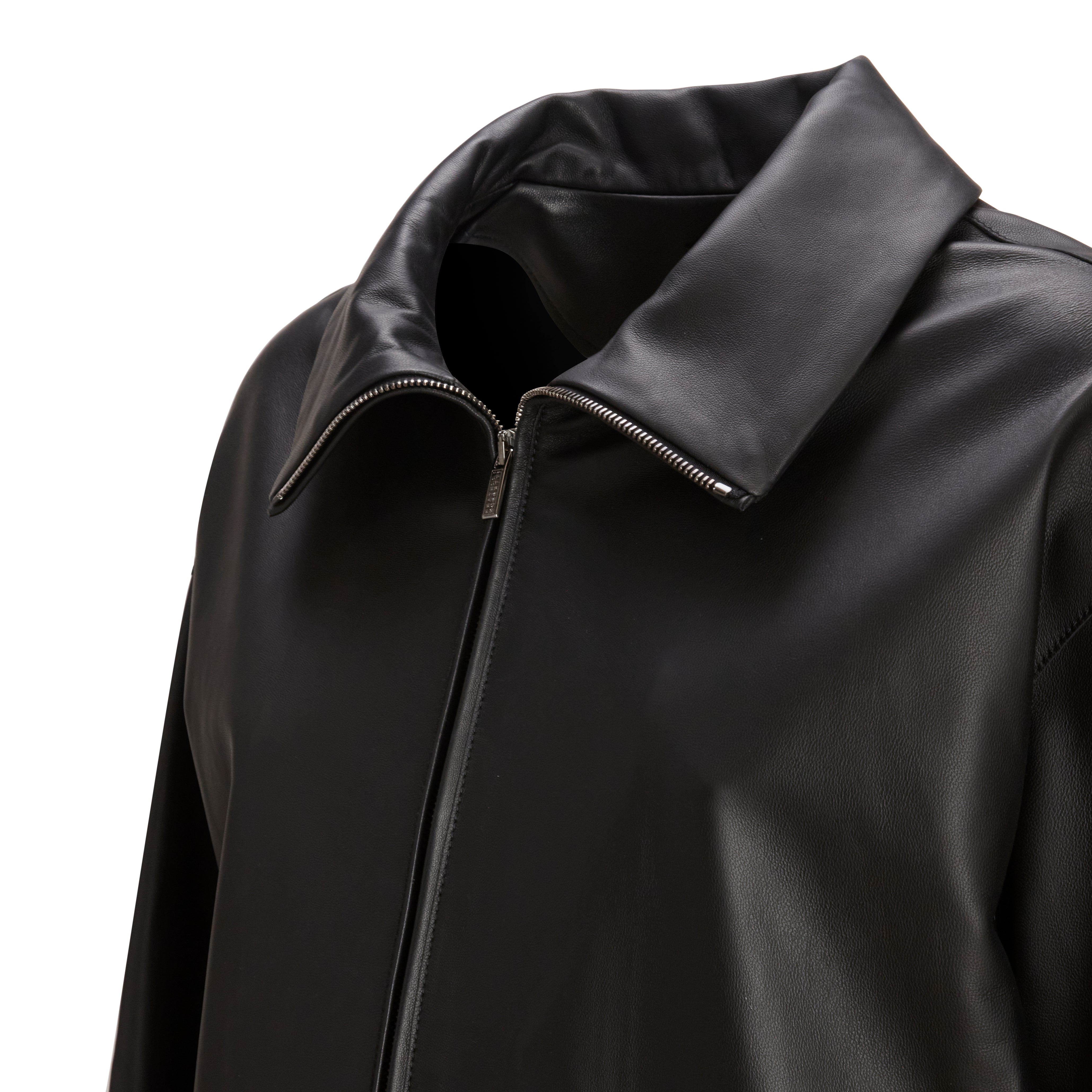 F.lli Rossetti 98408 Giacca Pelle Nera Nappa Donna