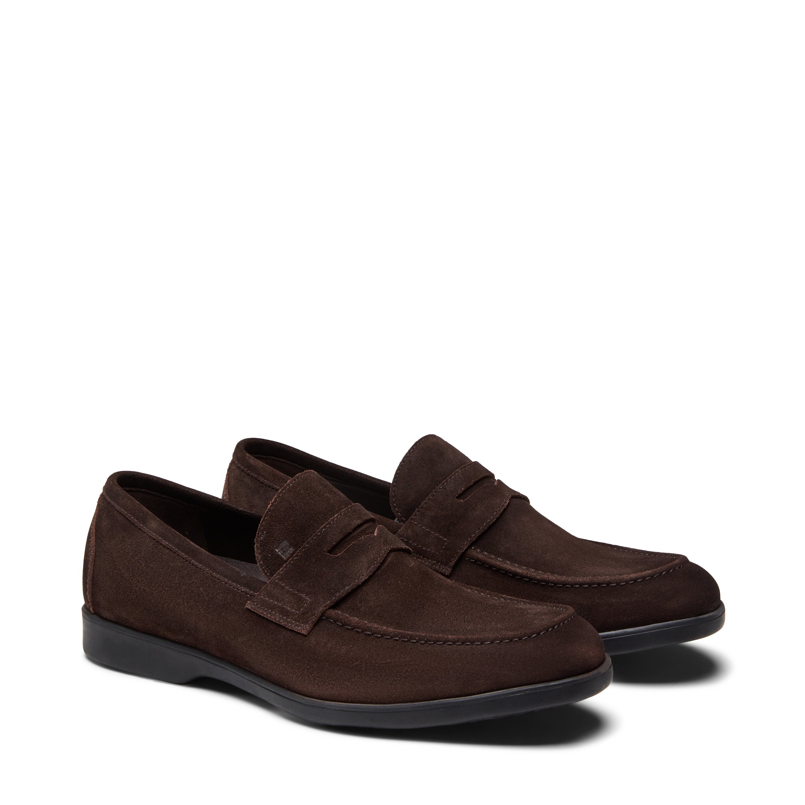 F.lli Rossetti Mocassino 44612 Scamosciato Cacao Idrorepellente