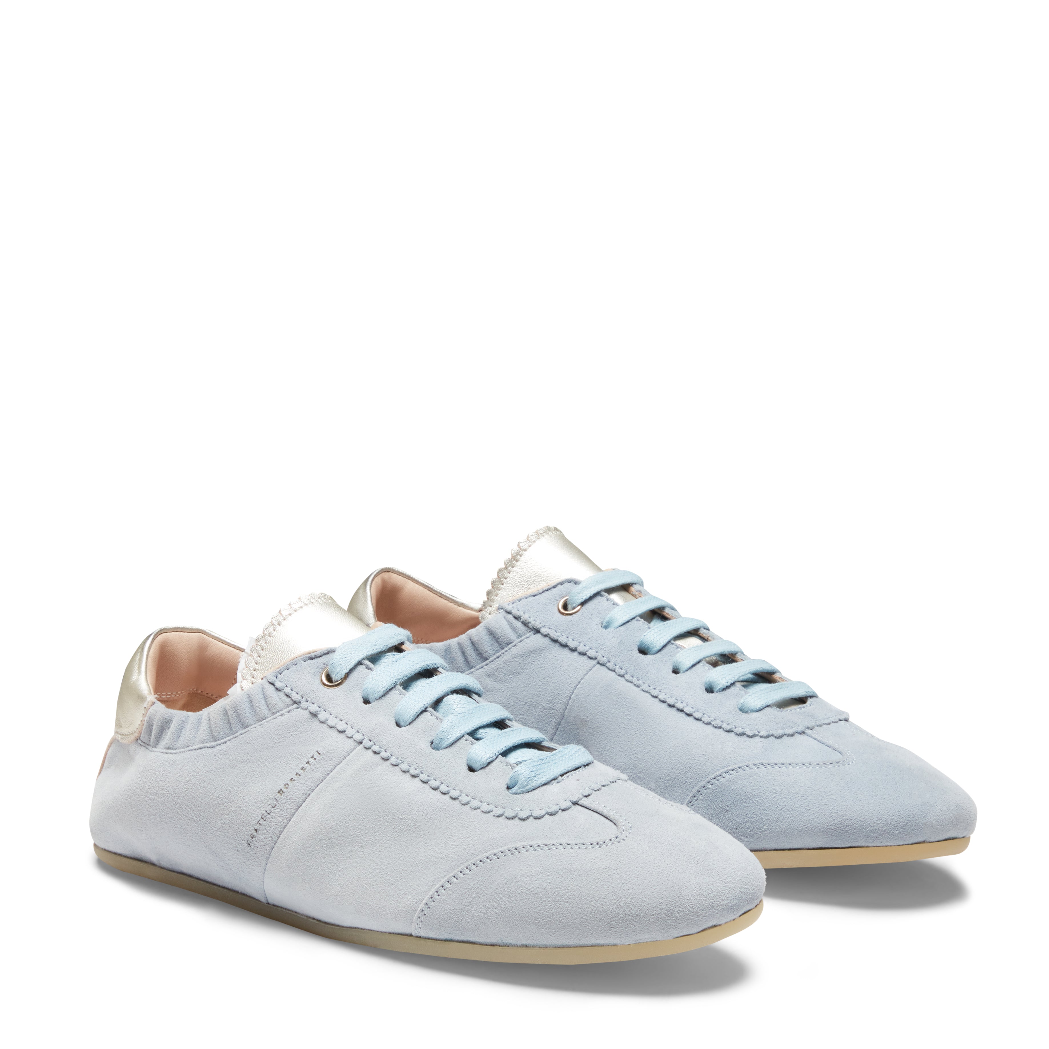 F.lli Rossetti 77224 Sneaker Donna Camoscio Celeste