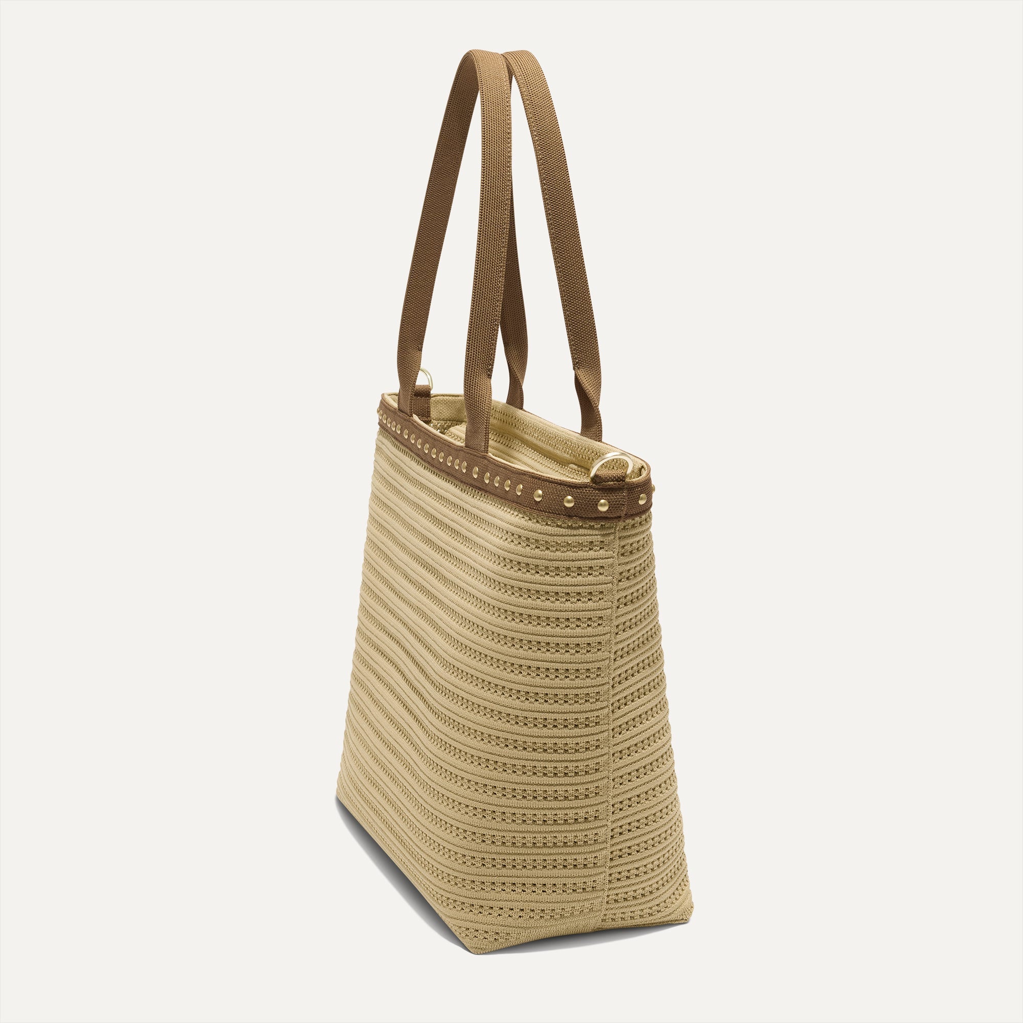 Rothy's Tote Bags The Lightweight Zip Tote borsa Brown Crochet